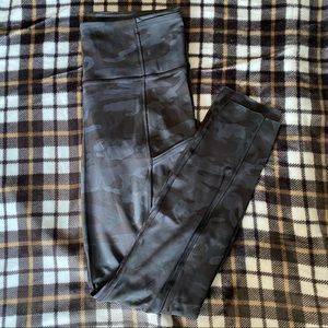 Lululemon Fast and Free 25 Camo Leggings